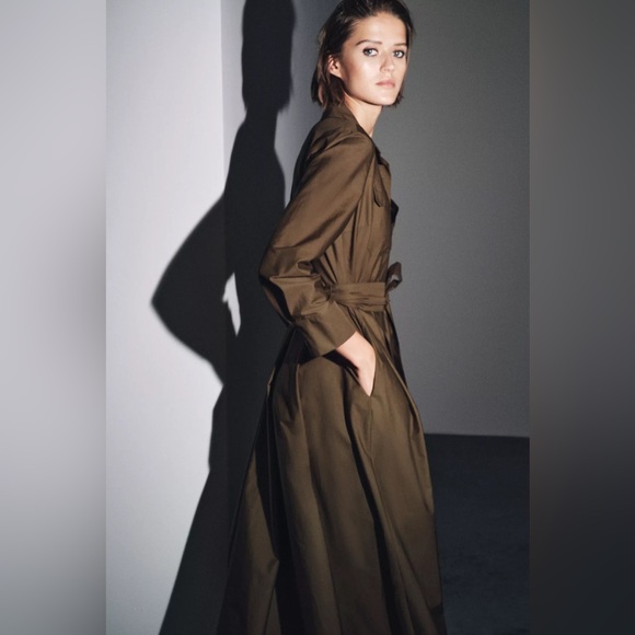 ZW COLLECTION POPLIN SHIRT DRESS - Picture 5 of 10